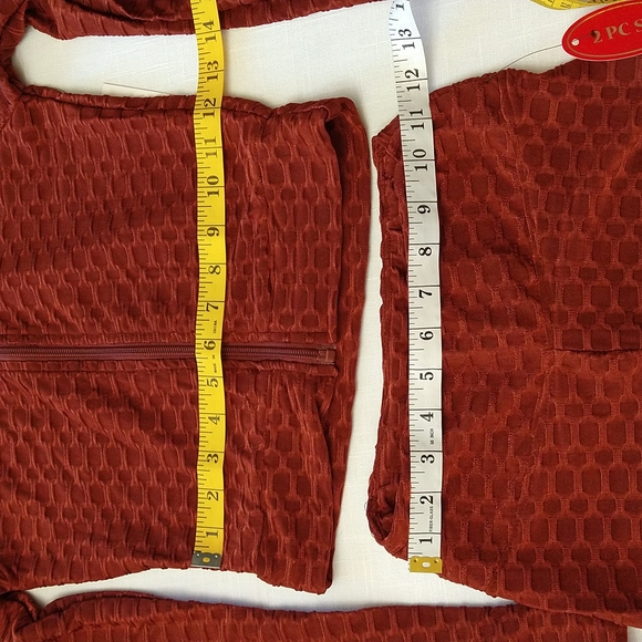 Brazilian leggings and crop jacket set honeycomb style size small - Picture 9 of 15